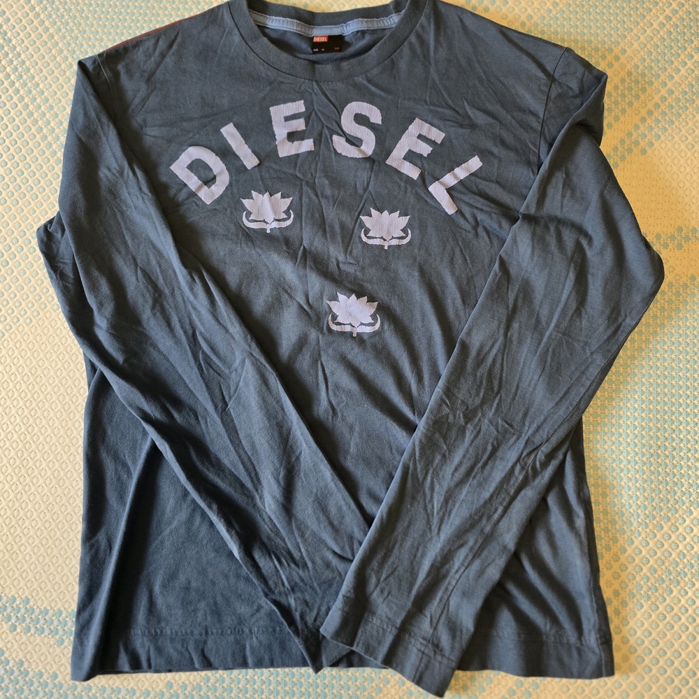Vibtage Diesel Blue Long Sleeve Shirt - Picture 3 of 7